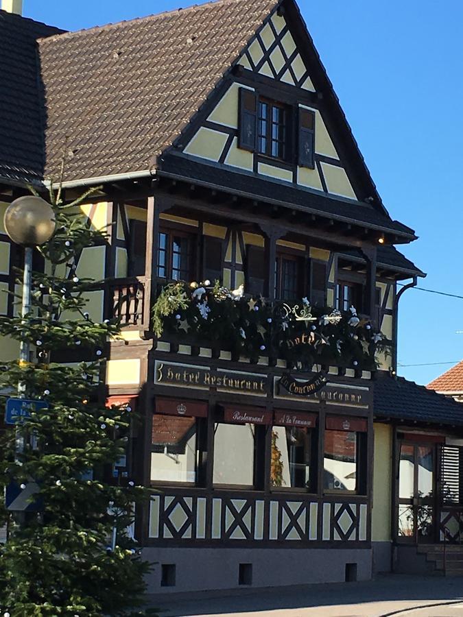 Hotel-Restaurant A La Couronne Kilstett Exterior foto